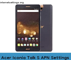 Acer Iconia Talk S APN Setting