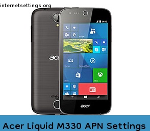 Acer Liquid M330 APN Setting