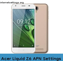 Acer Liquid Z6 APN Setting