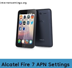 Alcatel Fire 7 APN Setting
