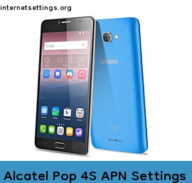Alcatel Pop 4S APN Setting