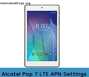 Alcatel Pop 7 LTE APN Setting
