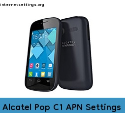 Alcatel Pop C1 APN Setting
