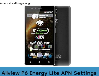 Allview P6 Energy Lite APN Setting