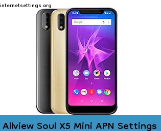 Allview Soul X5 Mini APN Setting