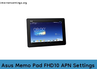 Asus Memo Pad FHD10 APN Setting