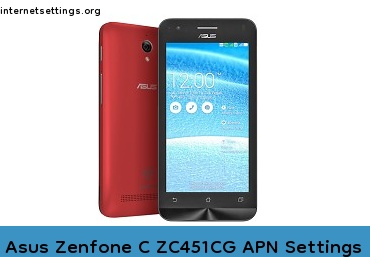 Asus Zenfone C ZC451CG APN Setting