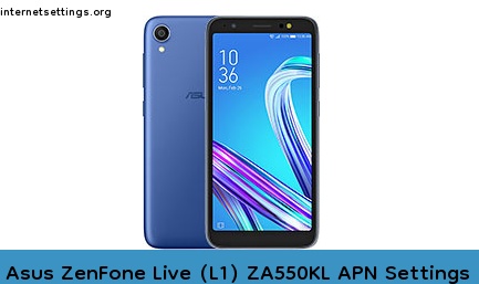 Asus ZenFone Live (L1) ZA550KL APN Setting