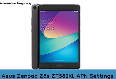 Asus Zenpad Z8s ZT582KL APN Setting