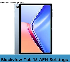 Blackview Tab 15 APN Setting