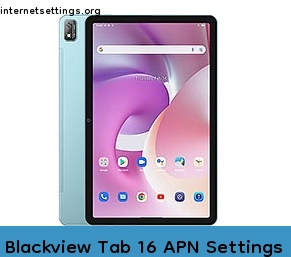 Blackview Tab 16 APN Setting