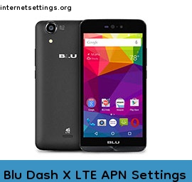 Blu Dash X LTE APN Setting