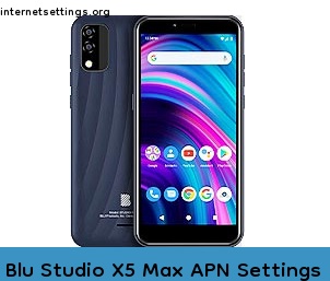 Blu Studio X5 Max APN Setting