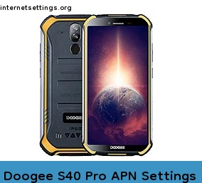 Doogee S40 Pro APN Setting