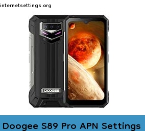 Doogee S89 Pro APN Setting
