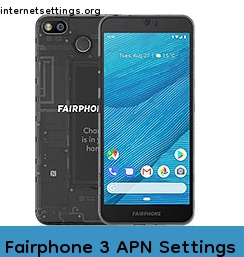 Fairphone 3 APN Setting