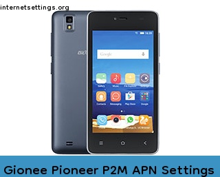 Gionee Pioneer P2M APN Setting