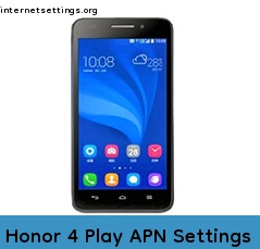 Honor 4 Play APN Setting