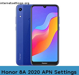 Honor 8A 2020 APN Setting