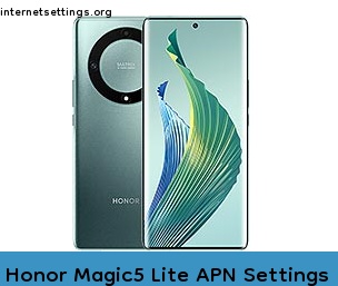 Honor Magic5 Lite APN Setting