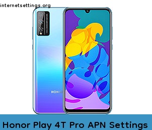 Honor Play 4T Pro APN Setting