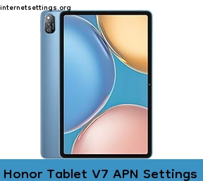 Honor Tablet V7 APN Setting
