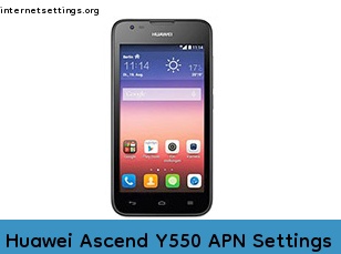 Huawei Ascend Y550 APN Internet Settings