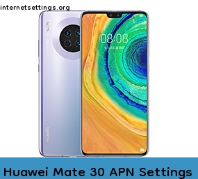 Huawei Mate 30 APN Internet Settings