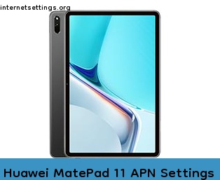 Huawei MatePad 11 APN Internet Settings