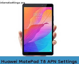 Huawei MatePad T8 APN Internet Settings
