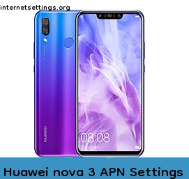Huawei nova 3 APN Setting
