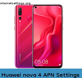Huawei nova 4 APN Internet Settings