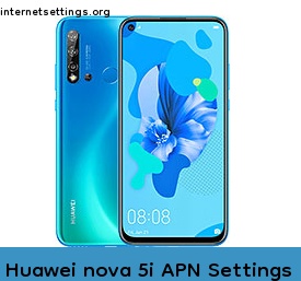 Huawei nova 5i APN Internet Settings