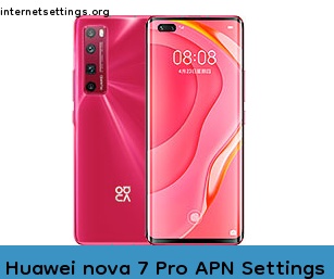 Huawei nova 7 Pro APN Internet Settings