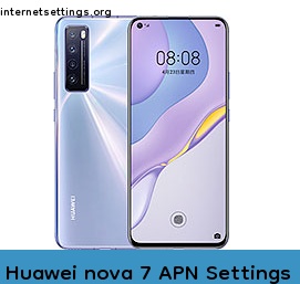 Huawei nova 7 APN Internet Settings