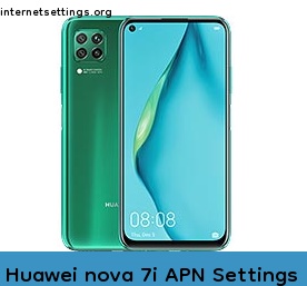 Huawei nova 7i APN Internet Settings