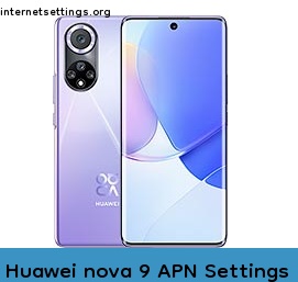 Huawei nova 9 APN Internet Settings