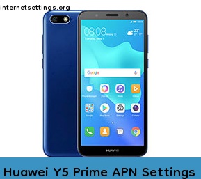 Huawei Y5 Prime APN Setting