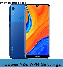 Huawei Y6s APN Internet Settings