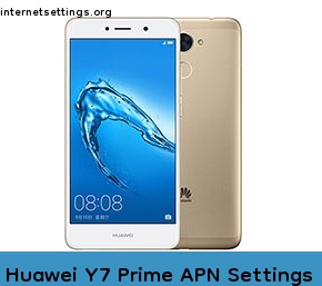 Huawei Y7 Prime APN Setting