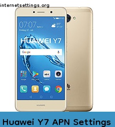 Huawei Y7 APN Setting