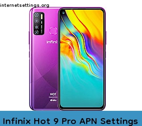 Infinix Hot 9 Pro APN Setting