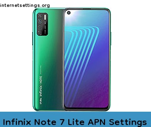 Infinix Note 7 Lite APN Setting