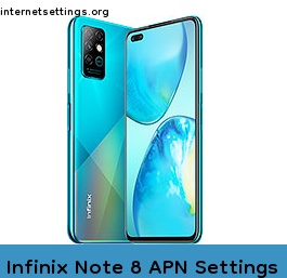 Infinix Note 8 APN Setting