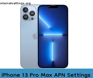iPhone 13 Pro Max APN Internet Settings