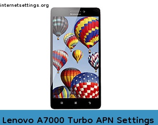 Lenovo A7000 Turbo APN Setting