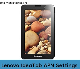 Lenovo IdeaTab APN Setting