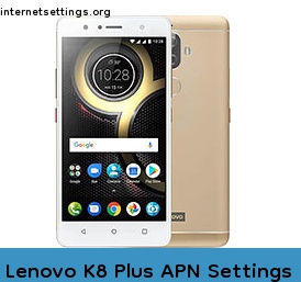 Lenovo K8 Plus APN Setting