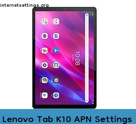 Lenovo Tab K10 APN Setting