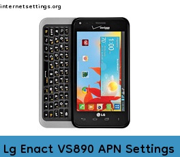 Lg Enact VS890 APN Setting